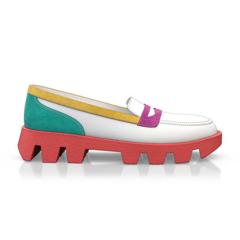 Chaussures à plateforme avec semelle en couleur 25352