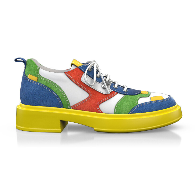 Chaussures à plateforme avec semelle en couleur 29247