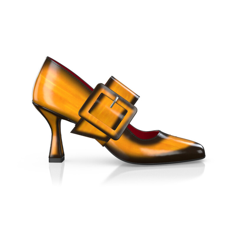 Chaussures à talon bloc de luxe pour femmes 40466