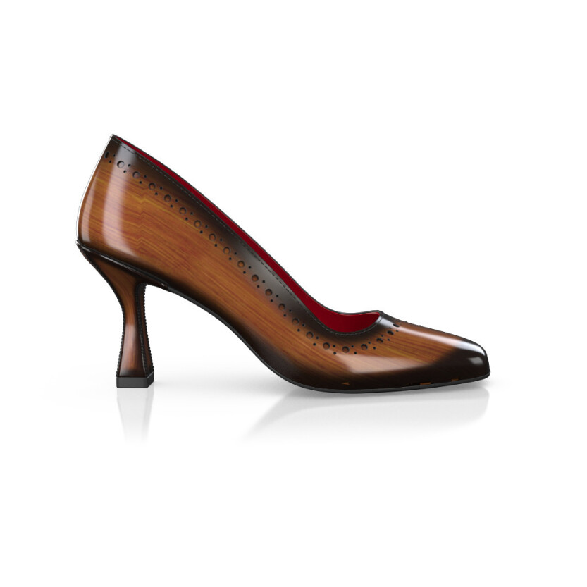 Chaussures à talon bloc de luxe pour femmes 42486