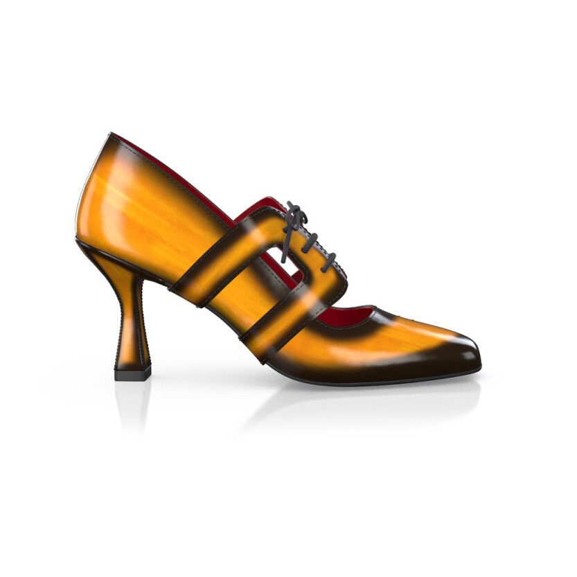 Chaussures à talon bloc de luxe pour femmes 42597