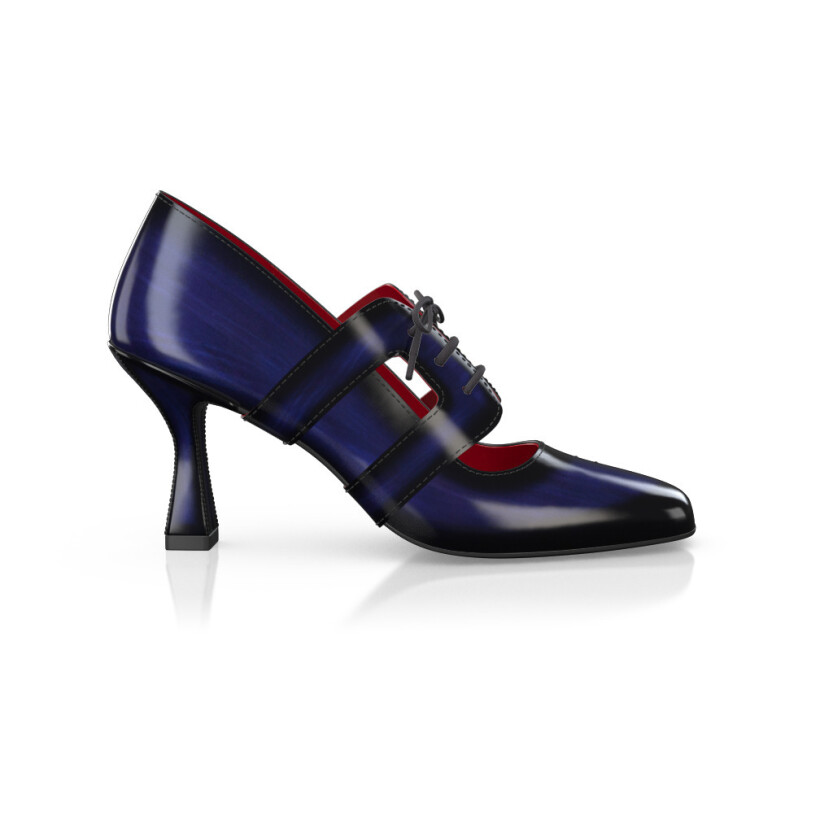 Chaussures à talon bloc de luxe pour femmes 42906