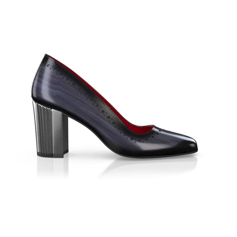 Chaussures à talon bloc de luxe pour femmes 43395