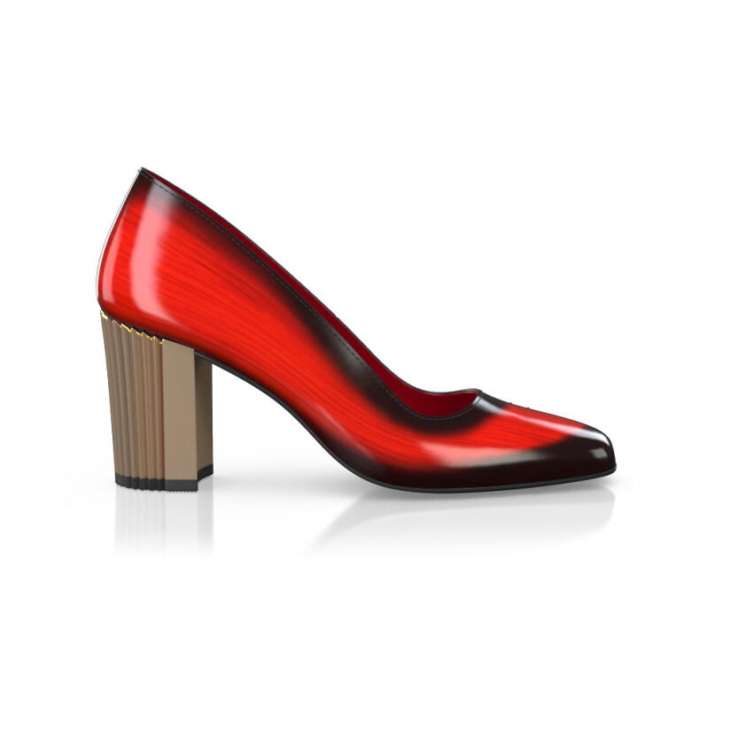 Chaussures à talon bloc de luxe pour femmes 43404