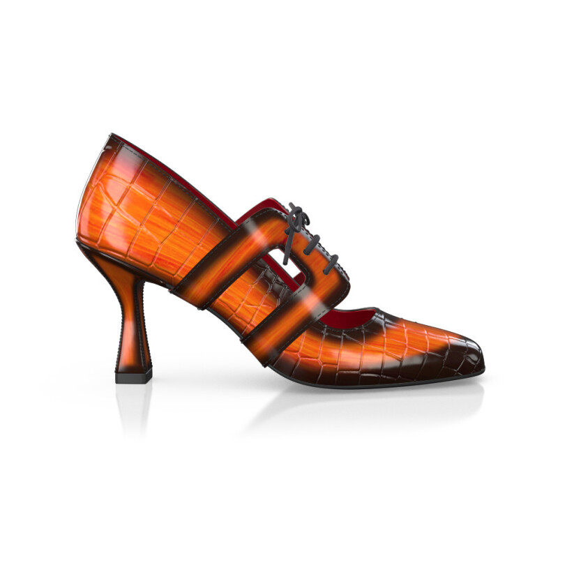 Chaussures à talon bloc de luxe pour femmes 44892