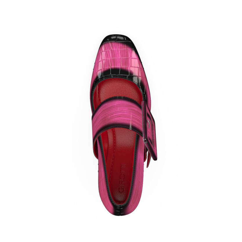 Chaussures à talon bloc de luxe pour femmes 44901