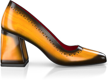 Chaussures à talon bloc de luxe pour femmes 40478