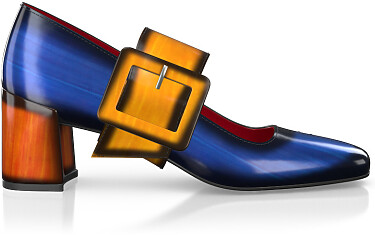 Chaussures à talon bloc de luxe pour femmes 42441