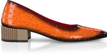 Chaussures à talon bloc de luxe pour femmes 44865