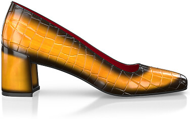 Chaussures à talon bloc de luxe pour femmes 45590