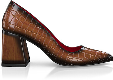 Chaussures à talon bloc de luxe pour femmes 45995