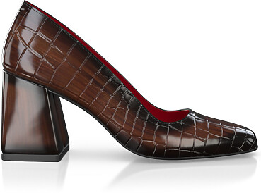 Chaussures à talon bloc de luxe pour femmes 47072