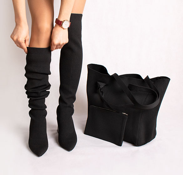 Кnitted over the knee boots