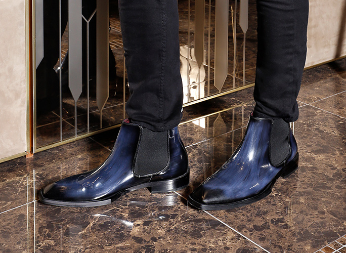 Chaussures de Luxe - Soulier Noir Conception Elégante Pour Homme